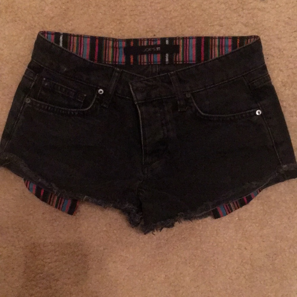 Joe’s black denim shorts